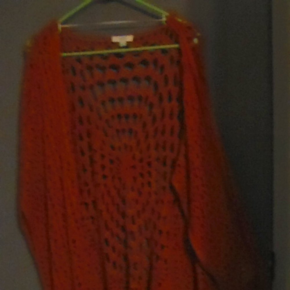 BURNT ORANGE SWEATER VEST SLEEVELESS